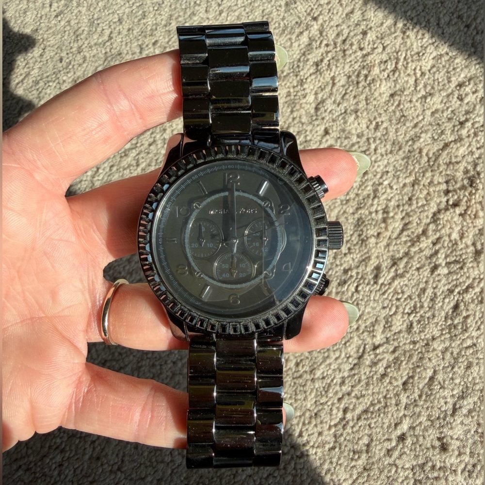 Michael Kors Runway Chronograph Gunmetal Oversized Unisex watch